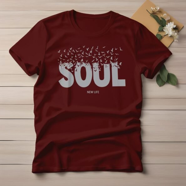 Half Sleeve T-shirt Print Beige Color 01